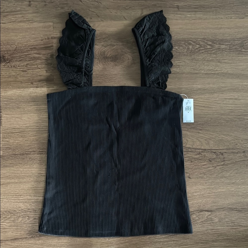 NWT Gap Black Lace Strap Tank